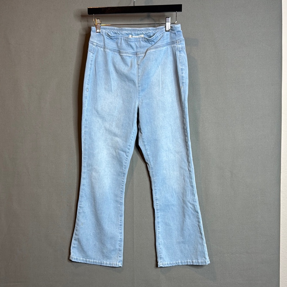 Free people We The Free Blue Flared High-Waisted Jeans 26X26